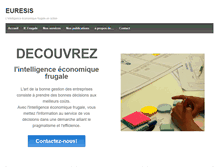 Tablet Screenshot of euresis.com